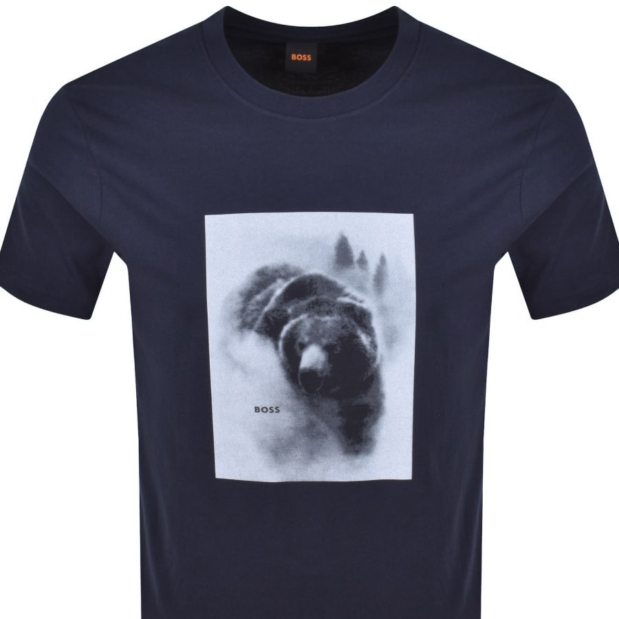 Image number 2 for BOSS Te Being T Shirt Dark Blue