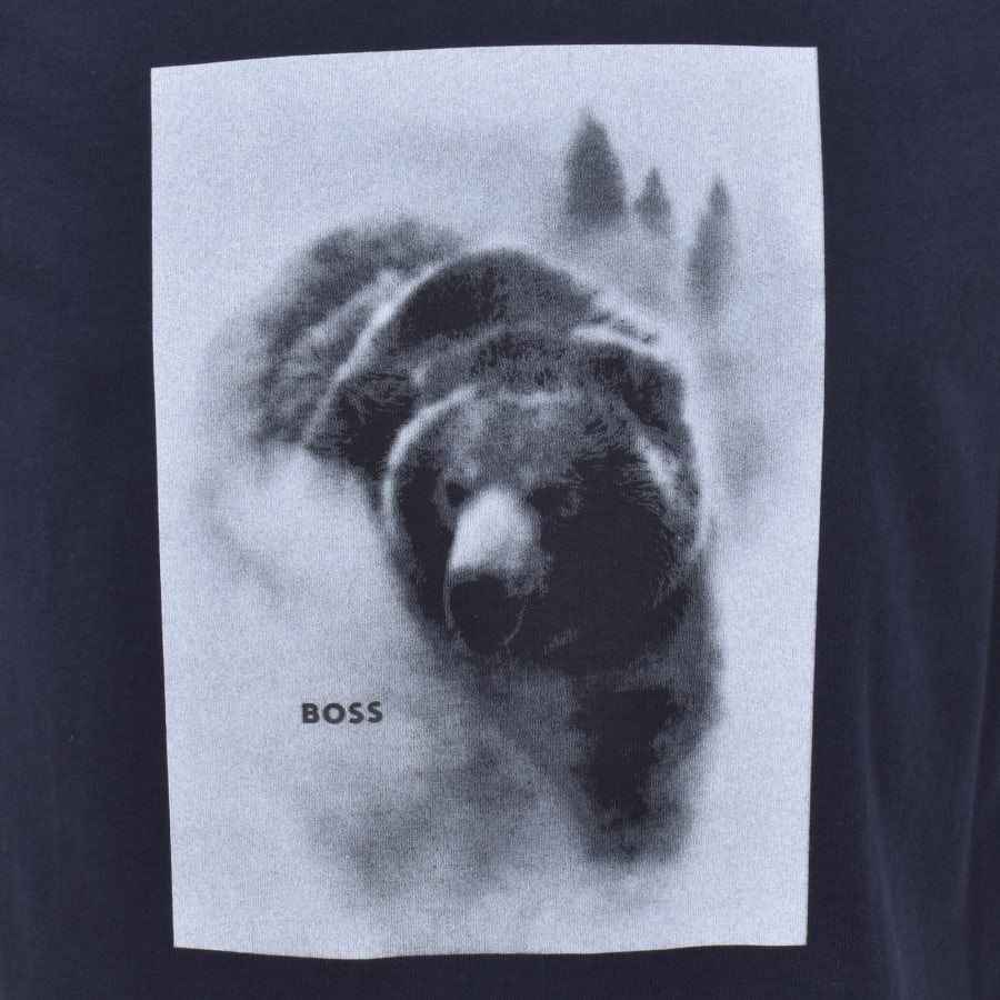 Image number 3 for BOSS Te Being T Shirt Dark Blue