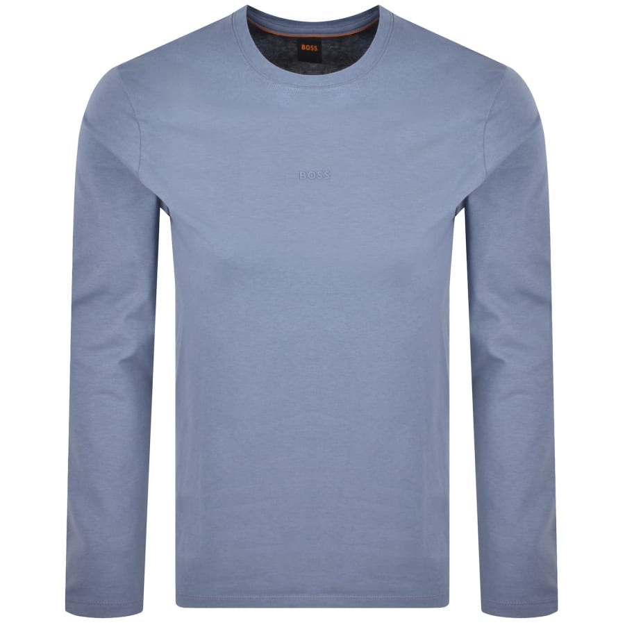 Image number 1 for BOSS TChark Long Sleeve T Shirt Blue