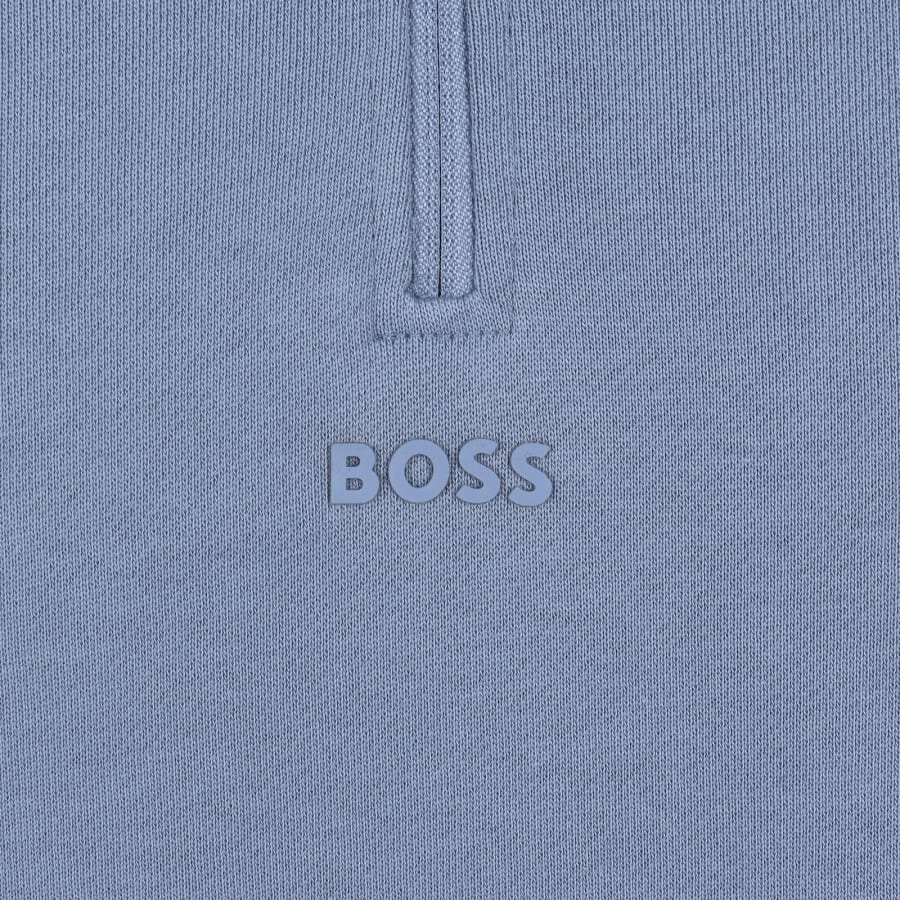 Image number 3 for BOSS Zesmall Zip Sweatshirt Blue
