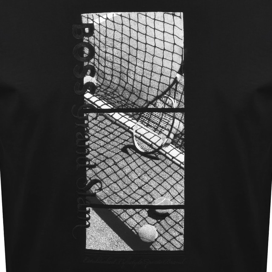 Image number 3 for BOSS Tennis Graphic T Shirt Black