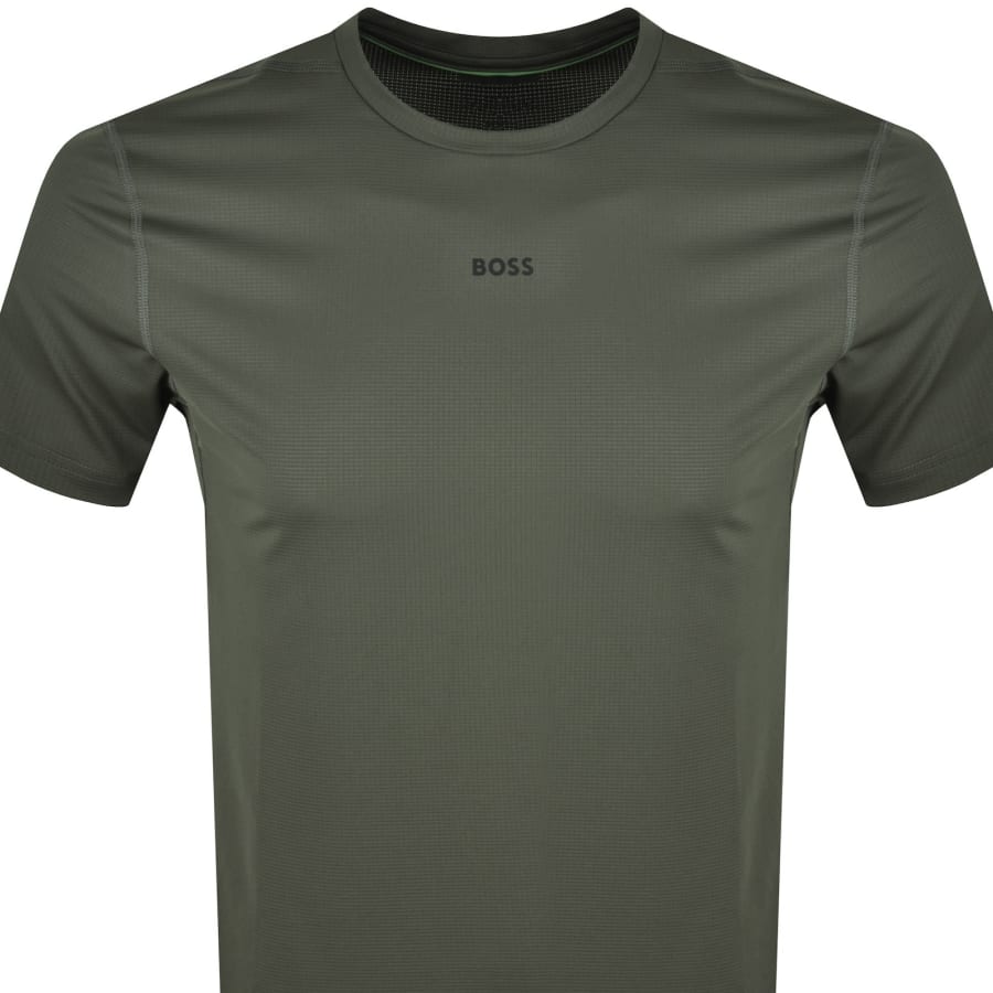 Image number 2 for BOSS Active T Shirt Green