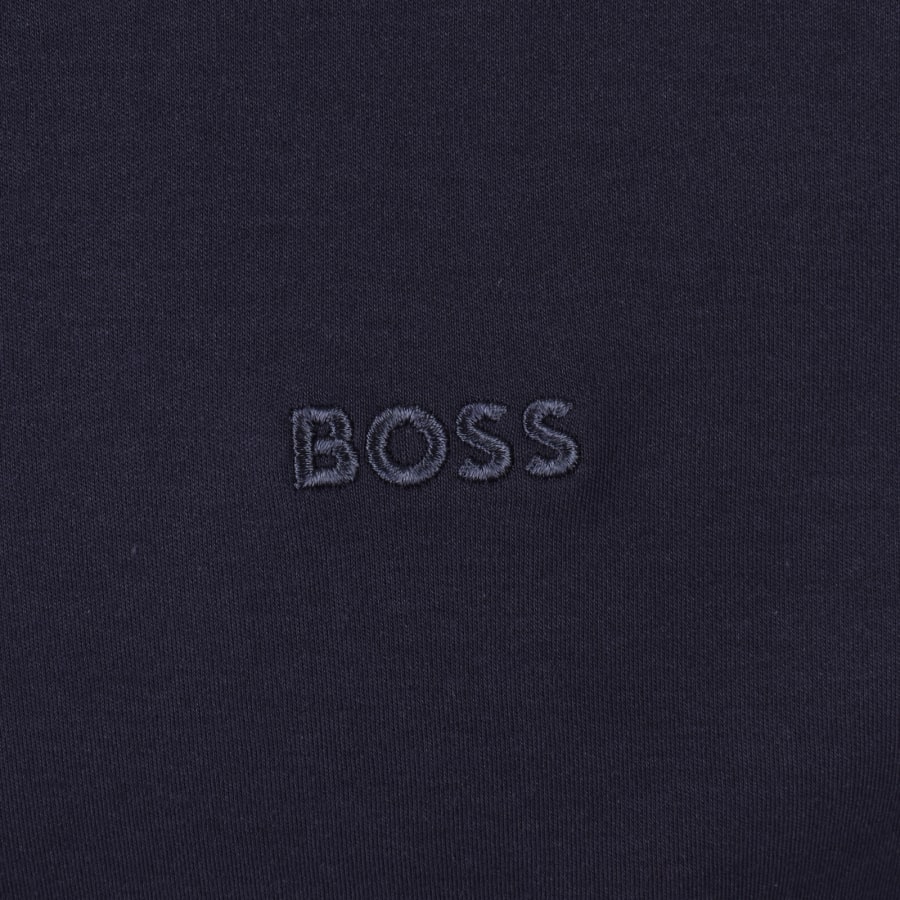 Image number 3 for BOSS Plisy Long Sleeve Polo Dark Blue