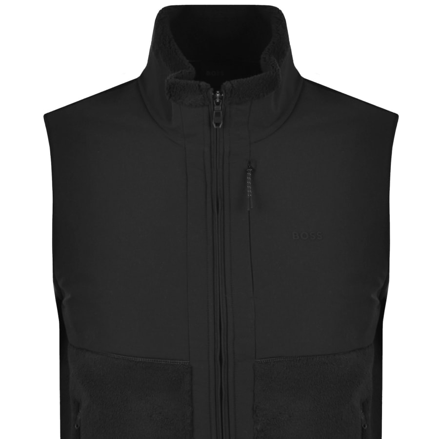 Image number 2 for BOSS Sveedy Fleece Gilet Black
