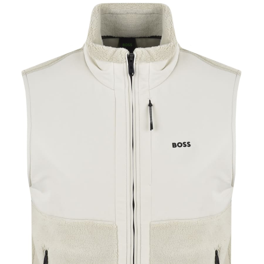 Image number 2 for BOSS Sveedy Fleece Gilet Light Beige