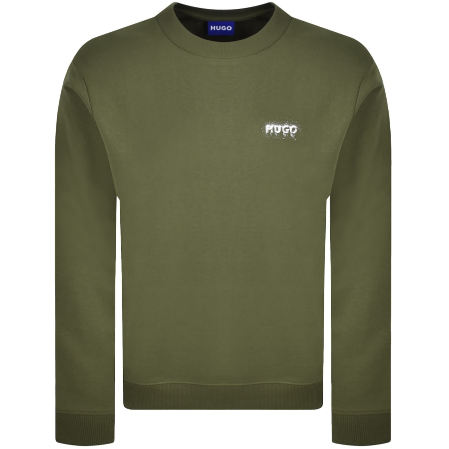 Image number 1 for HUGO Blue Noda Sweatshirt Green