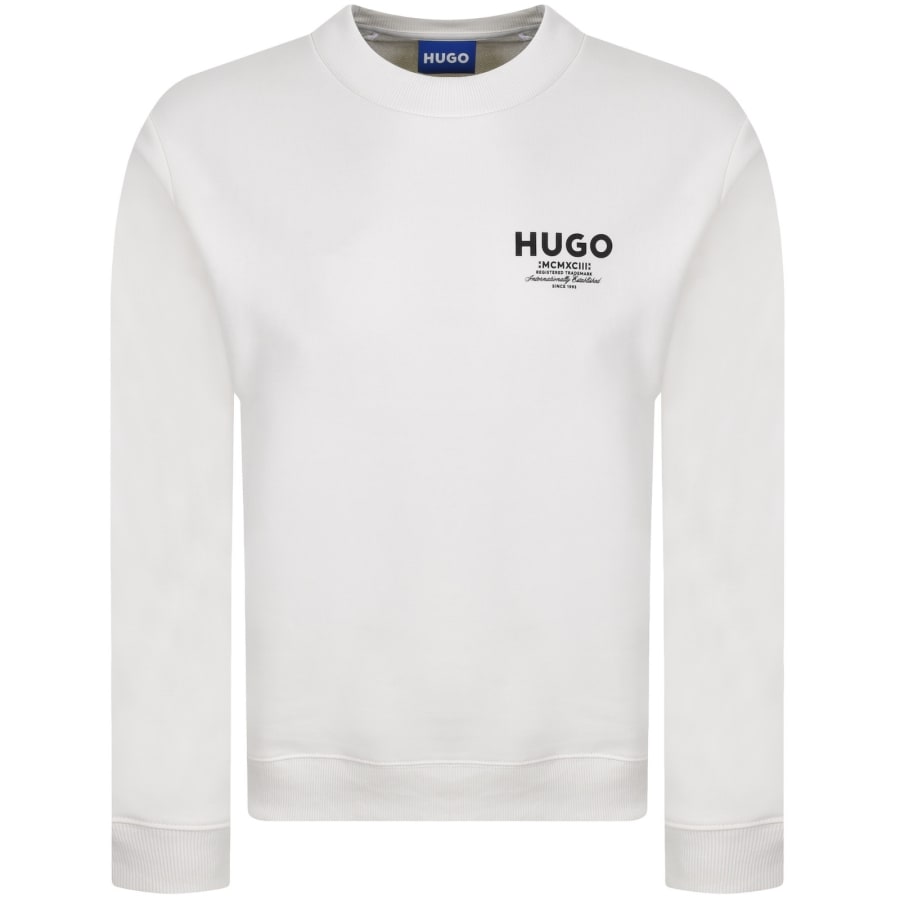 Image number 1 for HUGO Blue Nespon Sweatshirt Cream