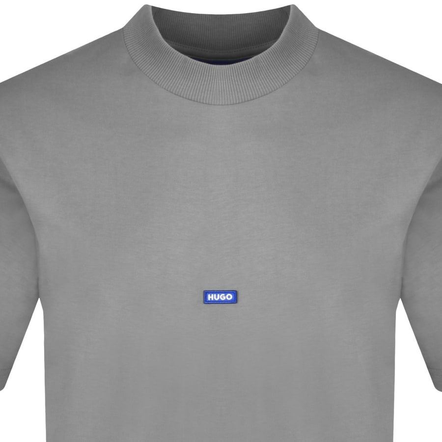 Image number 2 for HUGO Blue Nieros Logo T Shirt Grey