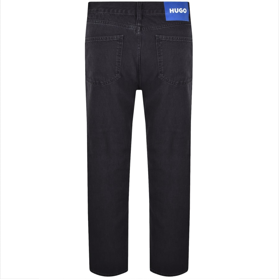 Image number 3 for HUGO Blue Jonah Straight Fit Jeans Black