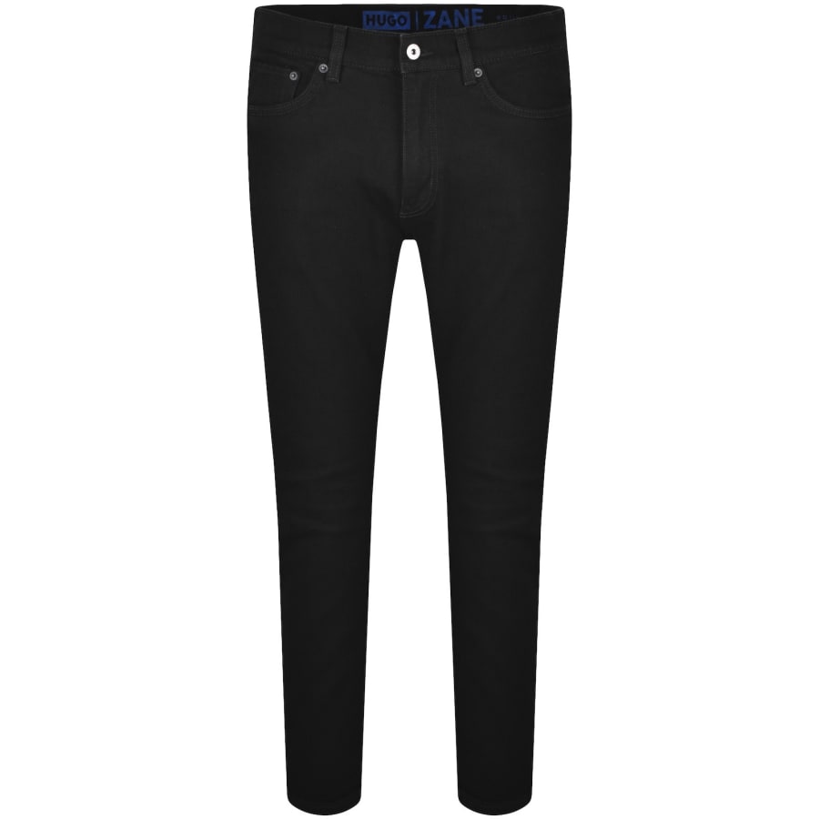 Image number 2 for HUGO Blue Zane Extra Slim Jeans Black