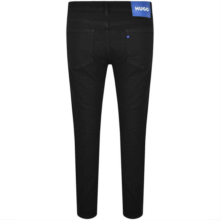 Image number 3 for HUGO Blue Zane Extra Slim Jeans Black