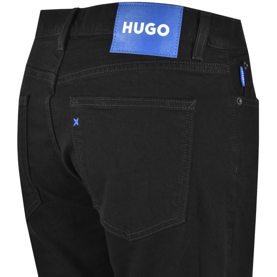 Image number 4 for HUGO Blue Zane Extra Slim Jeans Black