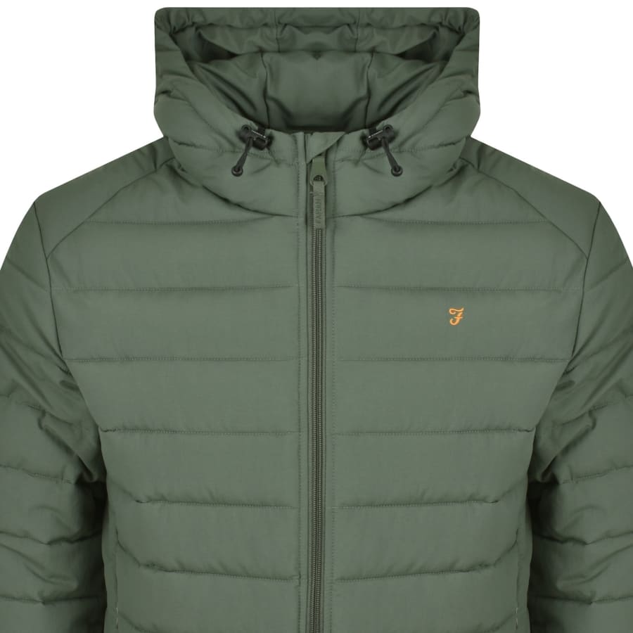 Image number 2 for Farah Kennedy Padded Jacket Green