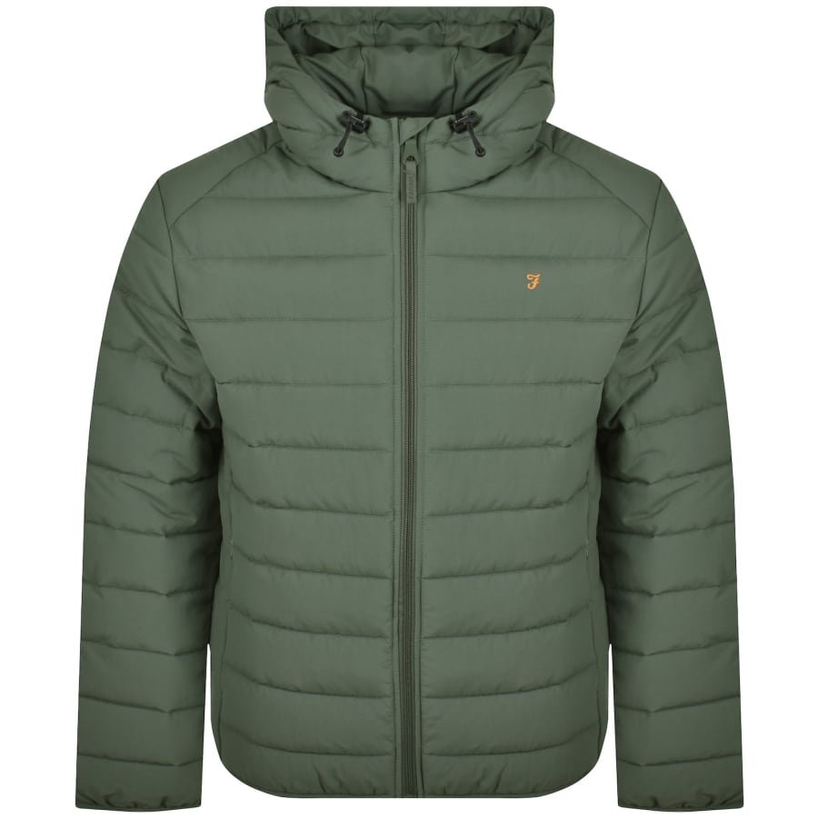 Image number 1 for Farah Kennedy Padded Jacket Green