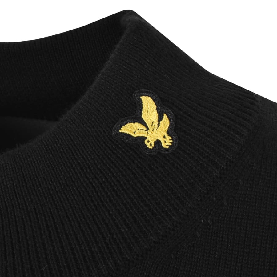 Image number 3 for Lyle And Scott Knitted Turtle Neck Jumper Black
