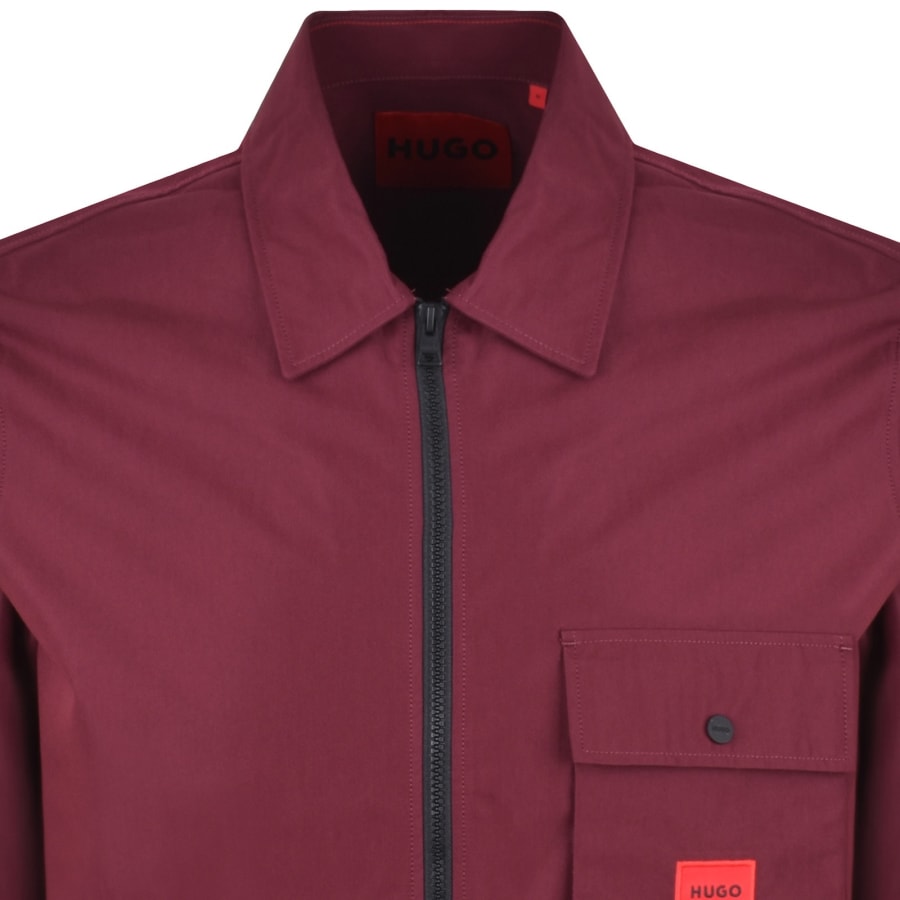 Image number 3 for HUGO Emmond Overshirt Purple