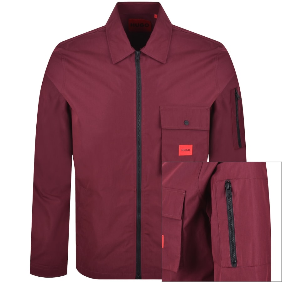 Image number 1 for HUGO Emmond Overshirt Purple
