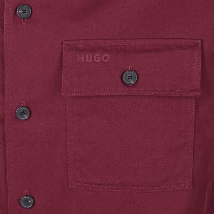 Image number 3 for HUGO Epoldo Overshirt Jacket Purple