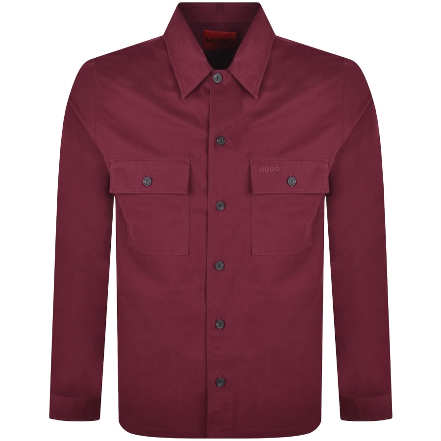 Image number 1 for HUGO Epoldo Overshirt Jacket Purple