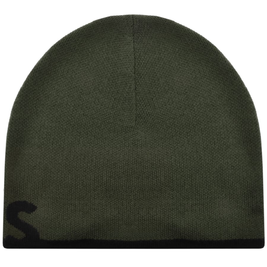 Image number 2 for BOSS Reviso Wool Blend Beanie Green