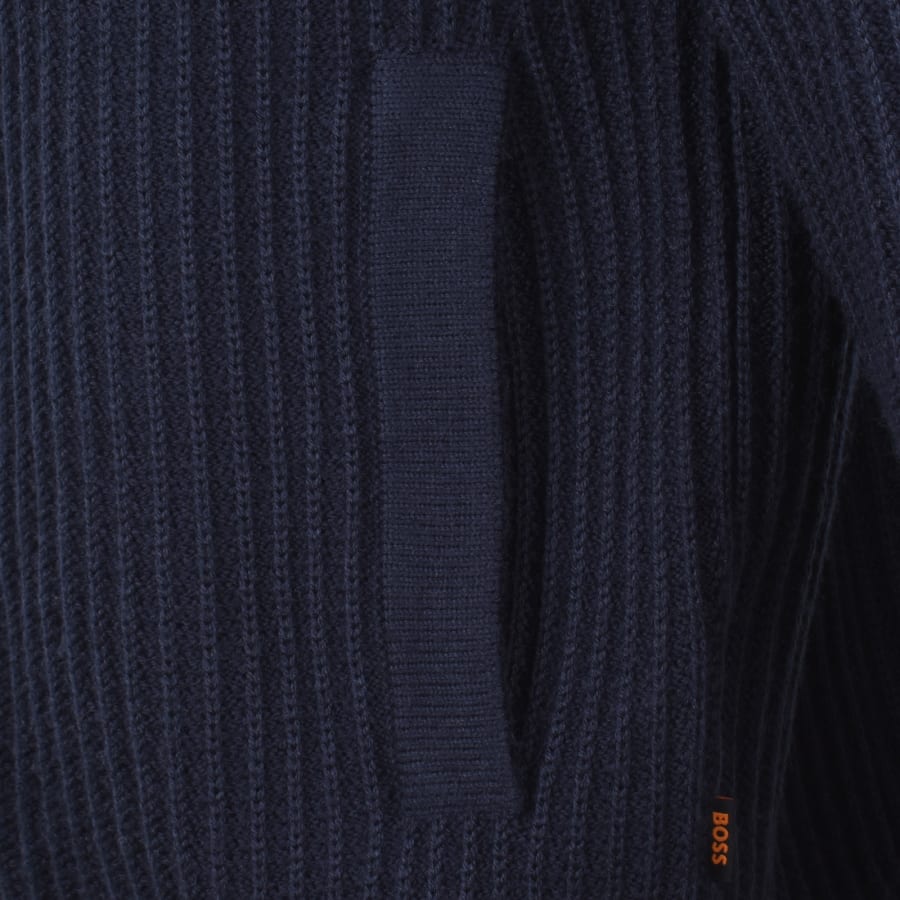 Image number 4 for BOSS Aspeno Knit Jumper Navy