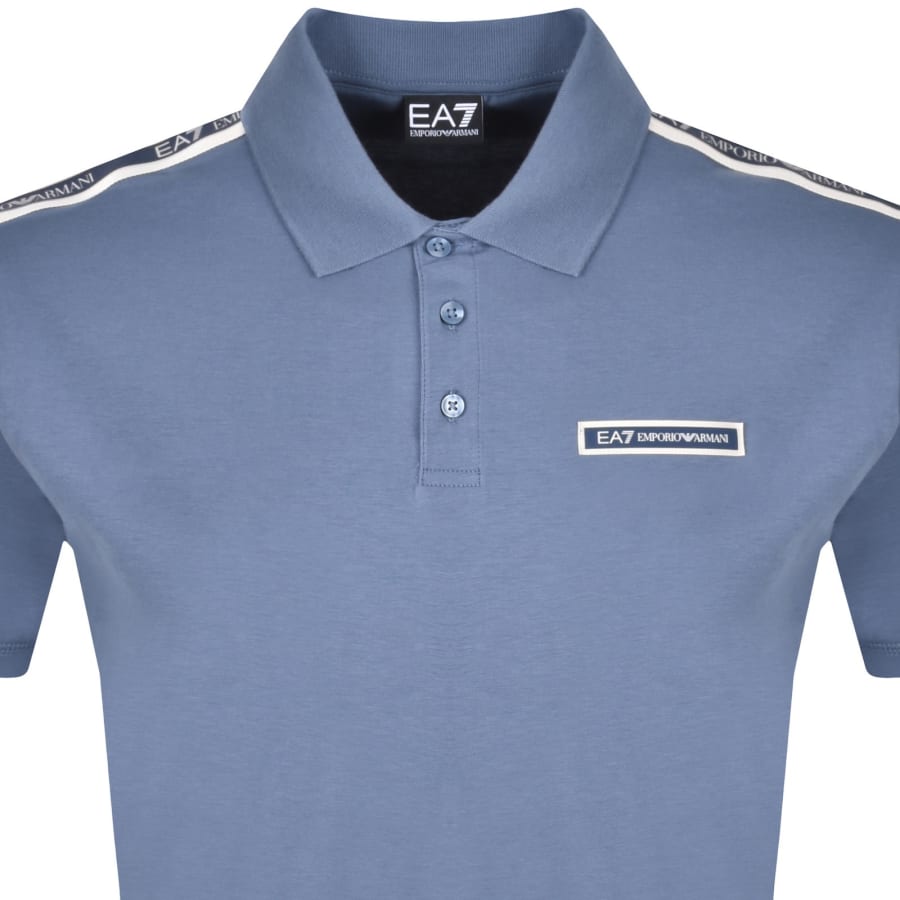 Image number 2 for EA7 Emporio Armani Polo T Shirt Blue