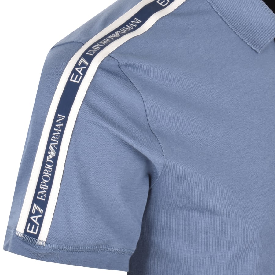 Image number 5 for EA7 Emporio Armani Polo T Shirt Blue