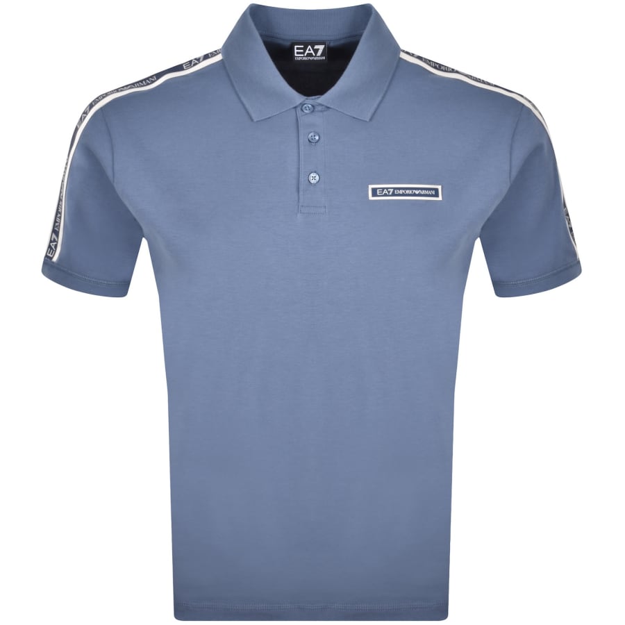 Image number 1 for EA7 Emporio Armani Polo T Shirt Blue