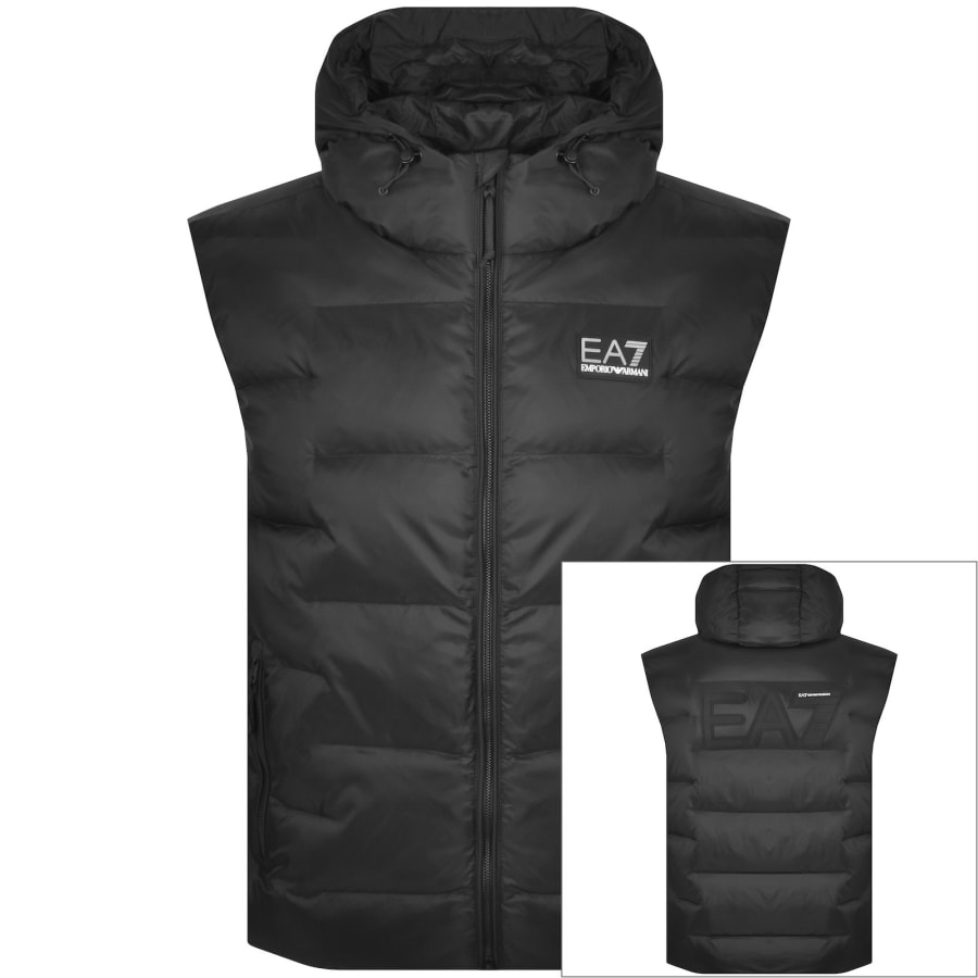 Image number 1 for EA7 Emporio Armani Logo Gilet Black