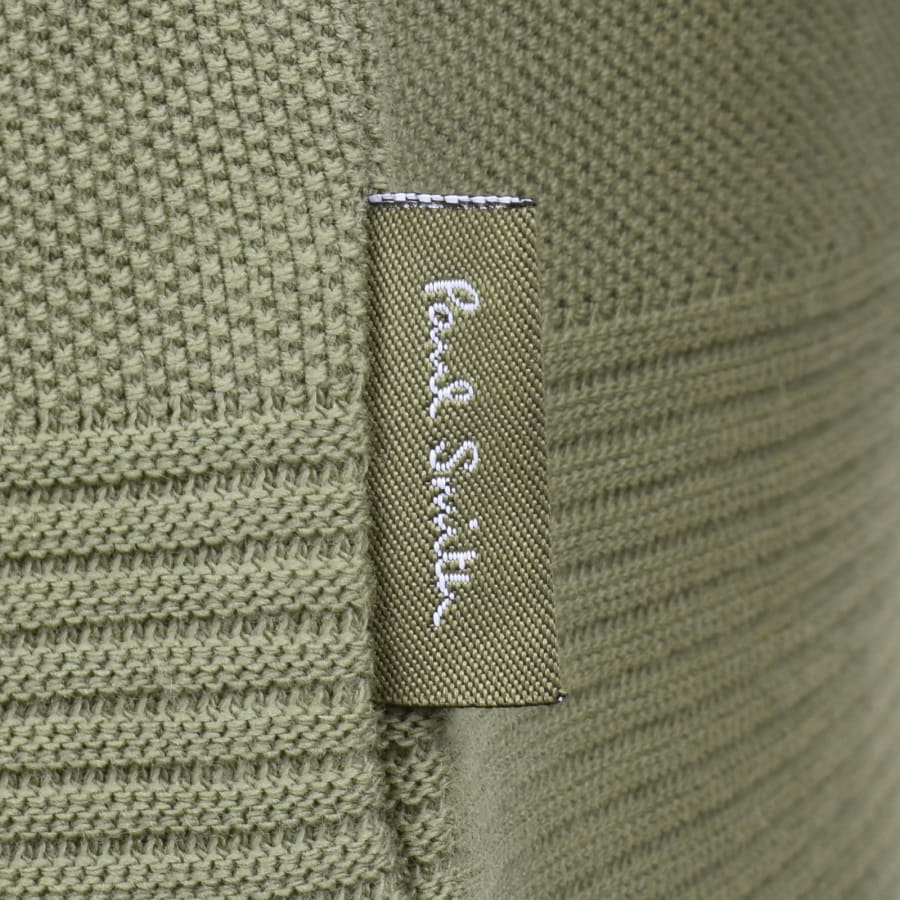 Image number 3 for Paul Smith Zip Polo T Shirt Green
