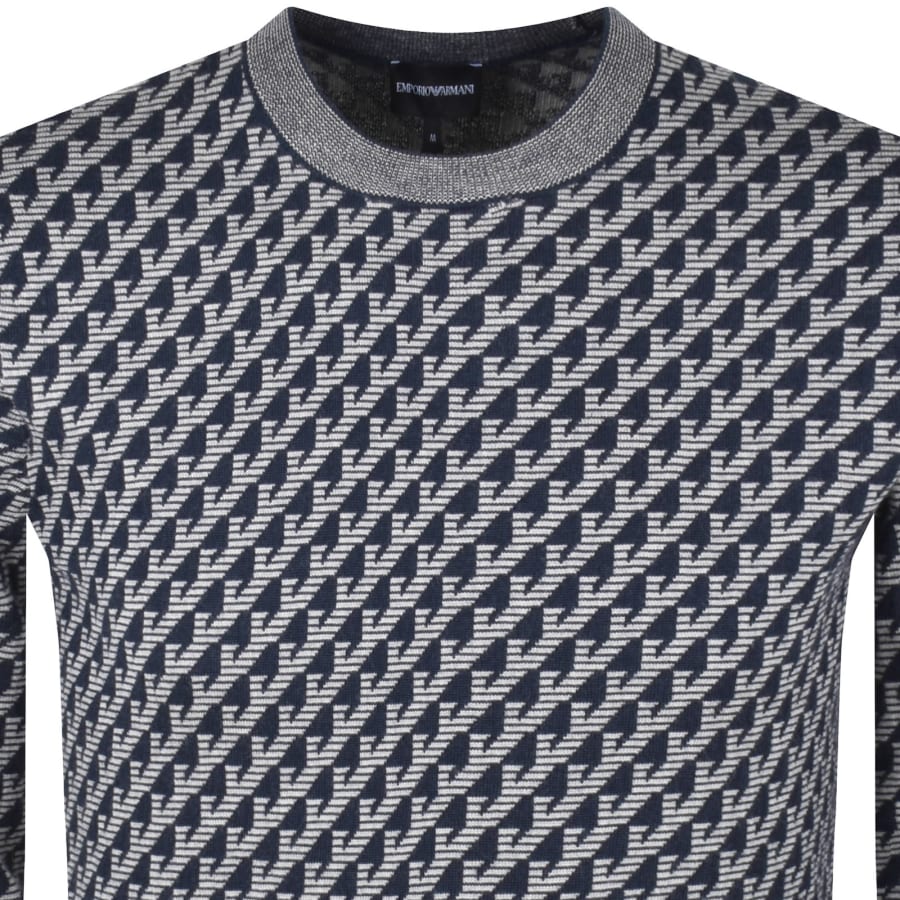 Image number 2 for Emporio Armani Logo Sweatshirt Navy