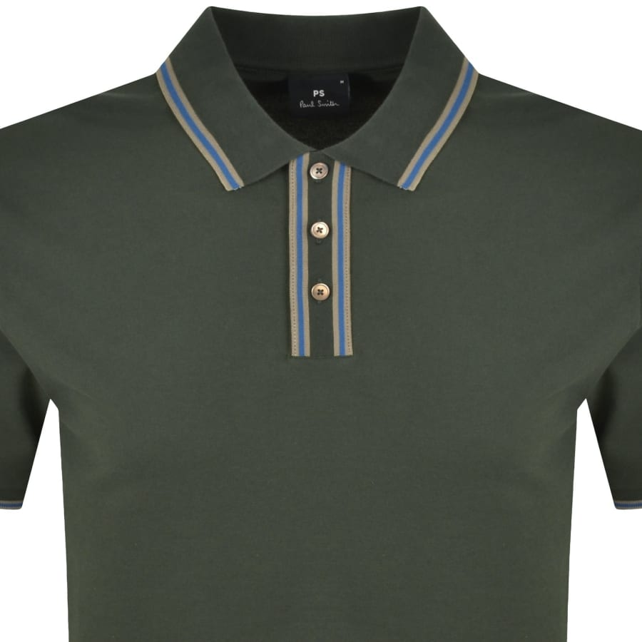 Image number 2 for Paul Smith Regular Fit Polo T Shirt Green