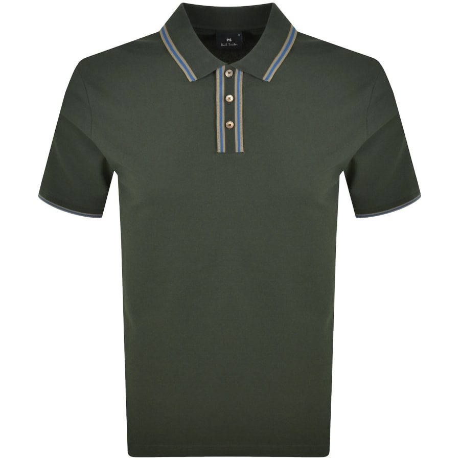 Image number 1 for Paul Smith Regular Fit Polo T Shirt Green
