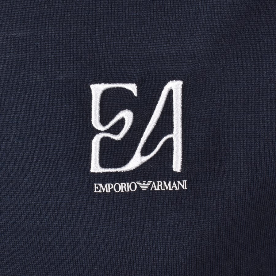 Image number 3 for Emporio Armani Logo Sweatshirt Navy
