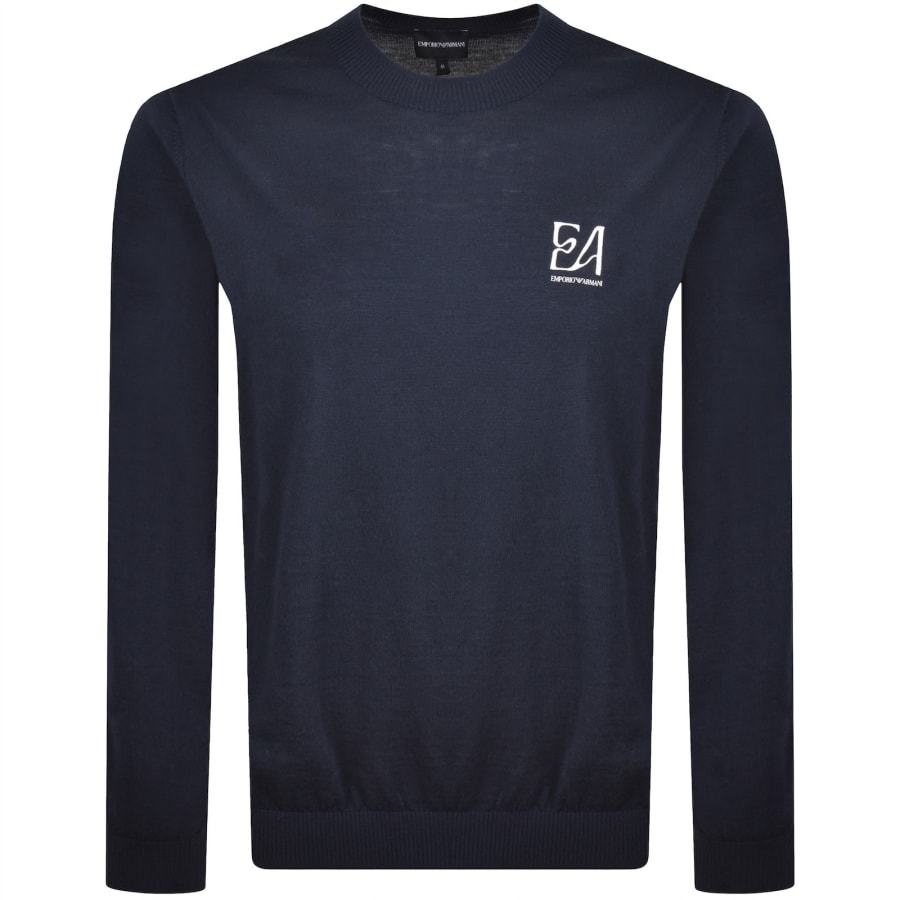 Image number 1 for Emporio Armani Logo Sweatshirt Navy