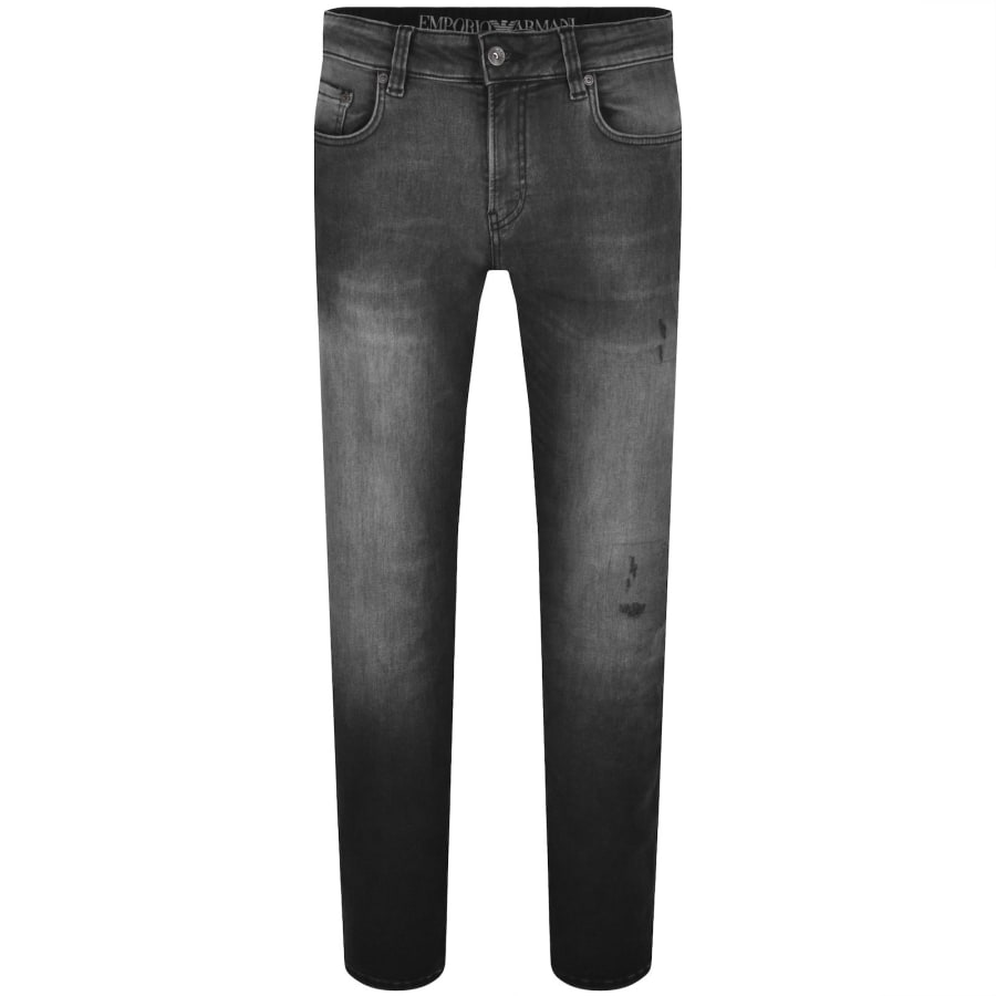 Image number 2 for Emporio Armani J104 Slim Fit Jeans Grey