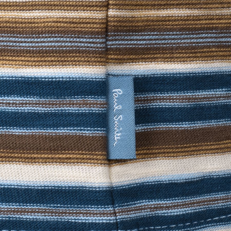 Image number 3 for Paul Smith Striped Regular Fit T Shirt Blue