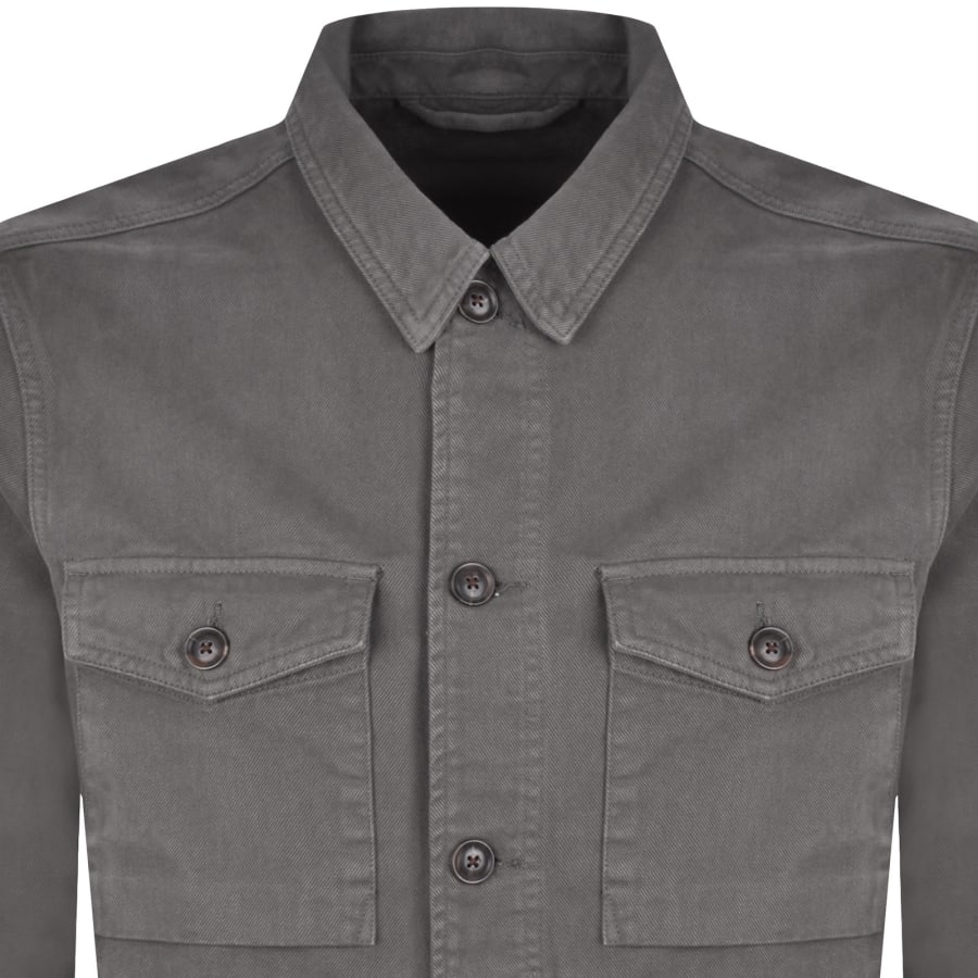 Image number 2 for Paul Smith Military Overshirt Grey