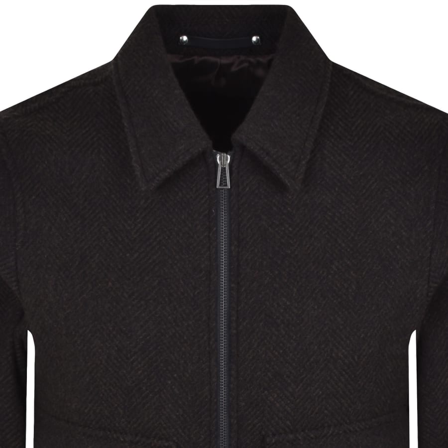 Image number 2 for Paul Smith Harrington Wool Jacket Brown