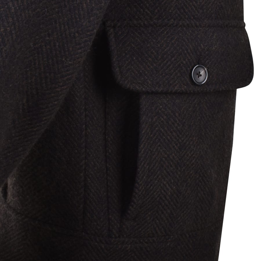 Image number 3 for Paul Smith Harrington Wool Jacket Brown