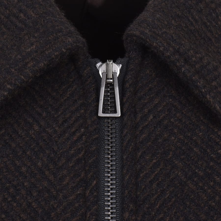 Image number 4 for Paul Smith Harrington Wool Jacket Brown