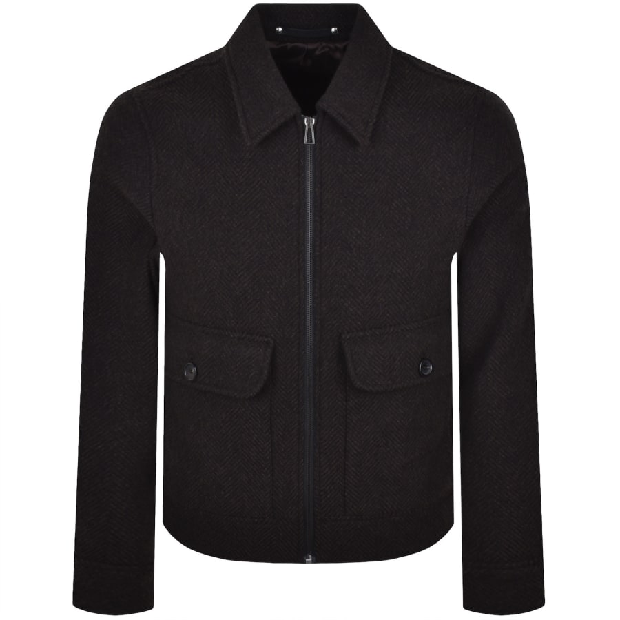 Image number 1 for Paul Smith Harrington Wool Jacket Brown