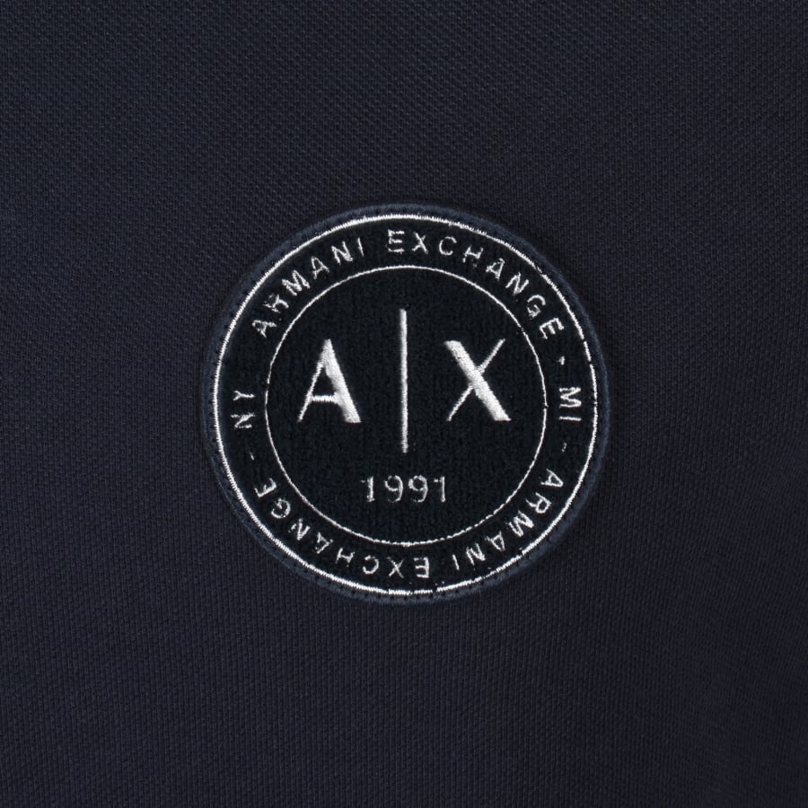 Image number 3 for Armani Exchange Polo T Shirt Navy