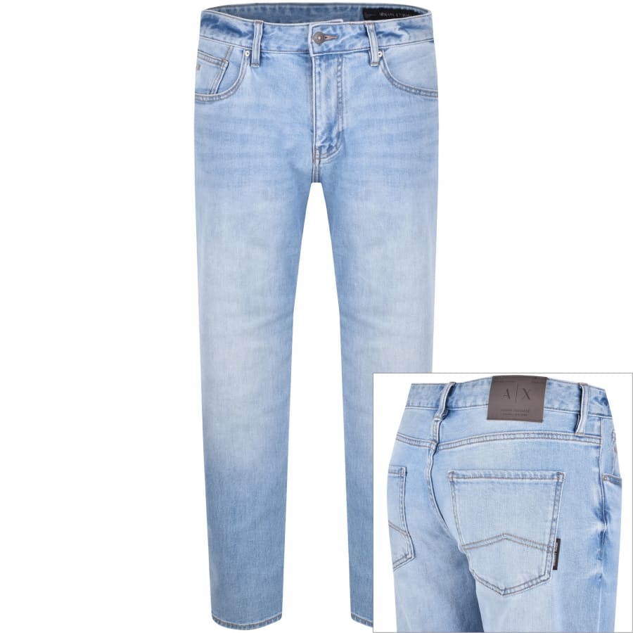 Image number 1 for Armani Exchange J13 Slim Fit Jeans Blue