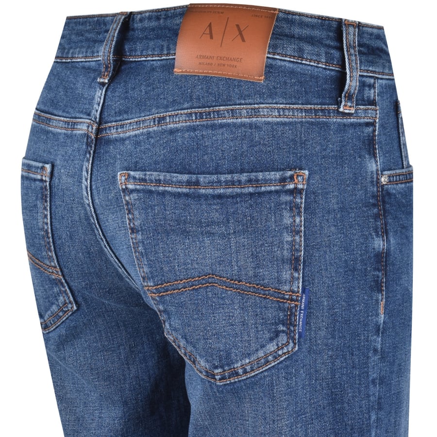 Image number 4 for Armani Exchange J13 Slim Fit Jeans Blue