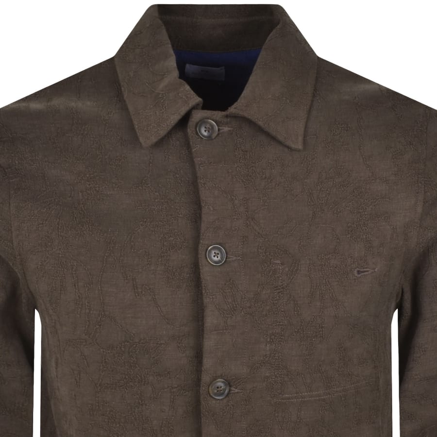 Image number 2 for Paul Smith Chore Overshirt Brown