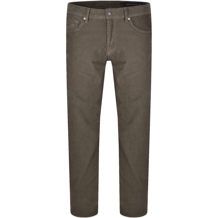 Image number 2 for Armani Exchange J16 Straight Fit Jeans Brown