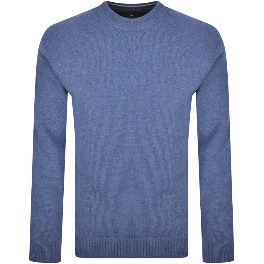 Image number 1 for Paul Smith Crew Neck Knit Jumper Blue