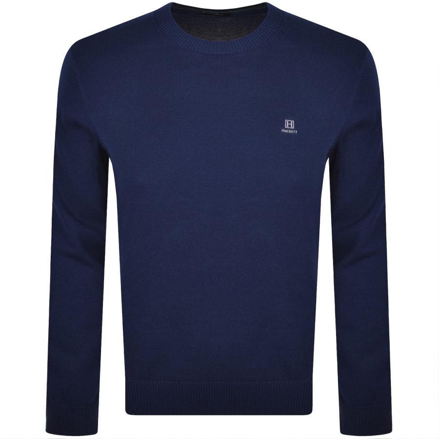 Image number 1 for Hackett Heritage Logo Sweatshirt Navy