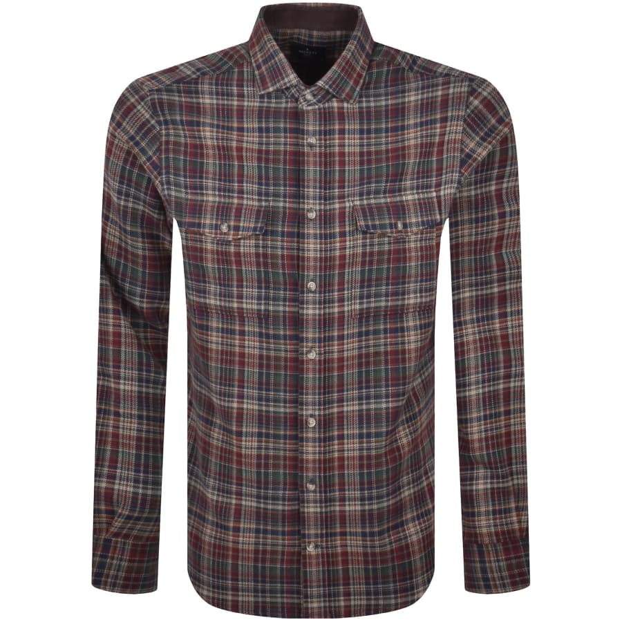 Image number 1 for Hackett Heritage Country Shirt Blue